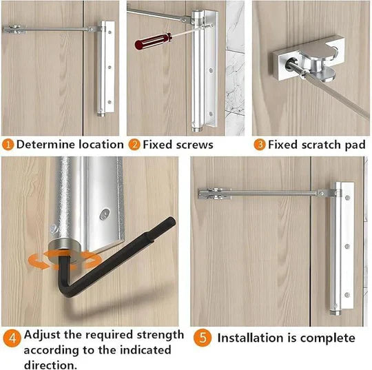 Adjustable Automatic Door Closer – Free Delivery